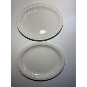 Set Of 2 Homer Laughlin China Restaurant Ware RARE HEAVY Thick Oval Platters